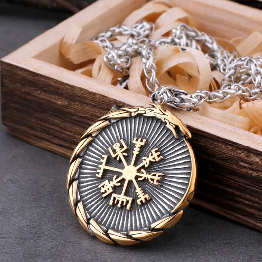 Ouroboros Necklace With Wooden Box