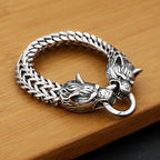 Viking Wolf Head Bracelet