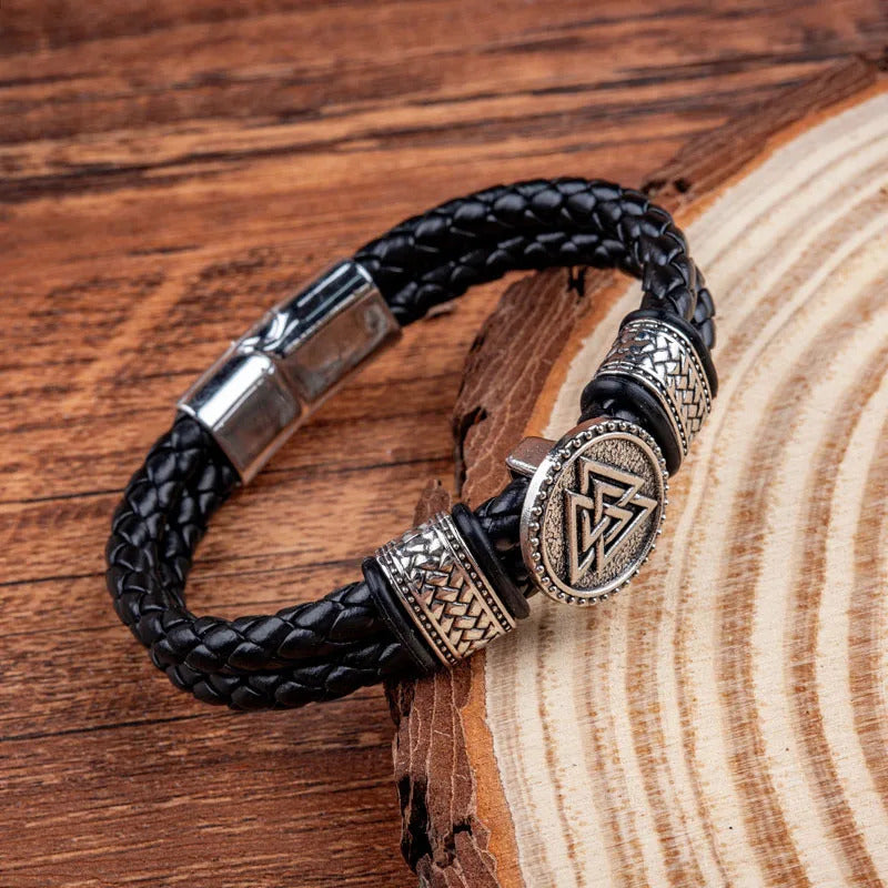 Vintage Viking Valknut Bracelet