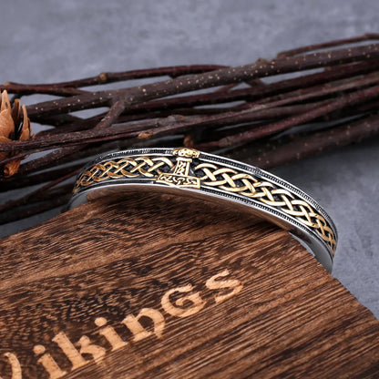 Thor's Hammer Bangle With Wooden Box