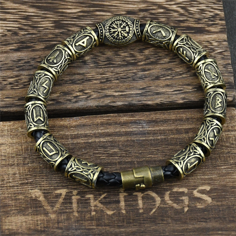 Vikings Runes Beads Bracelet