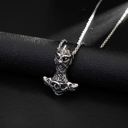 Viking Warrior Thor's Hammer Necklace