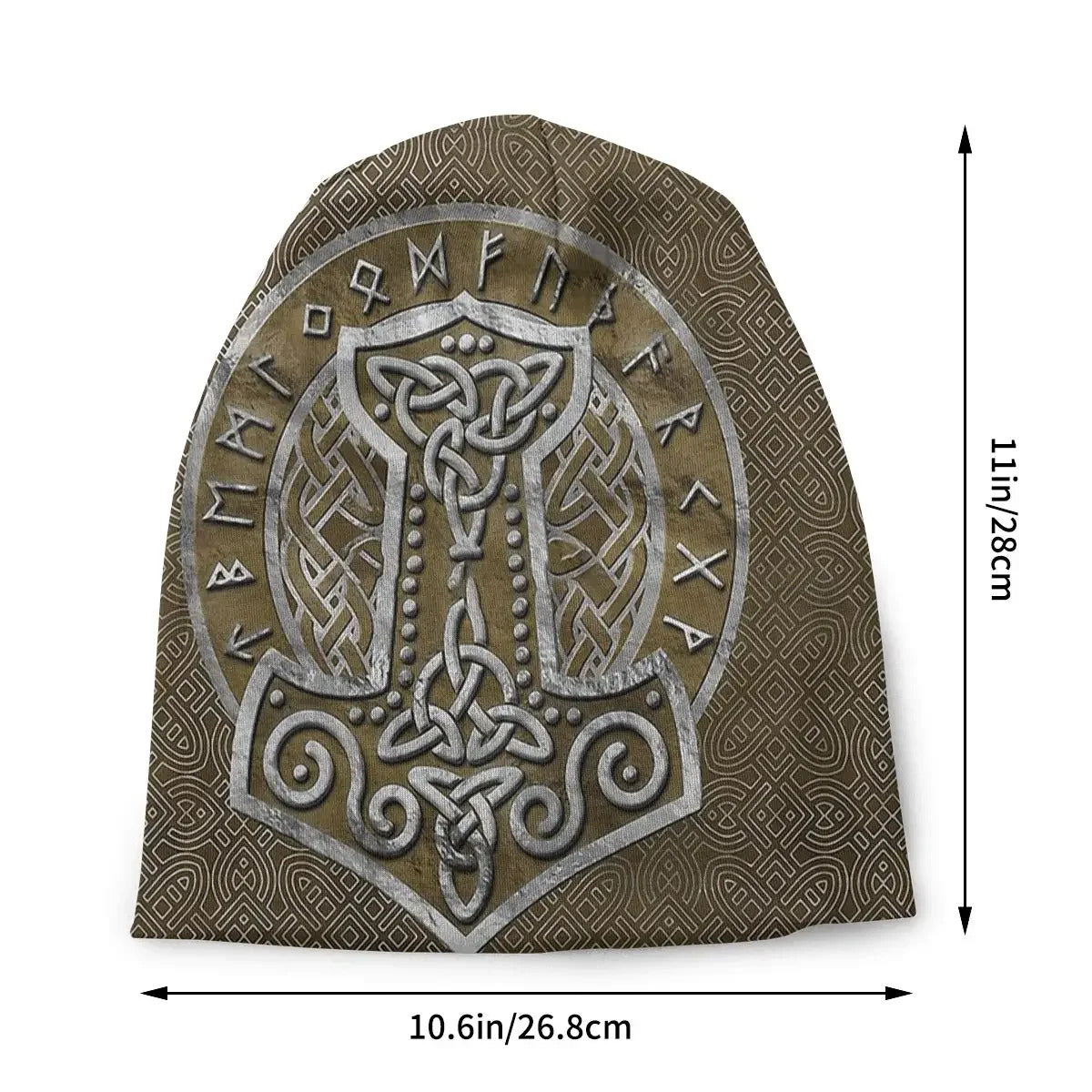 Thor's Hammer With Runes Cap
