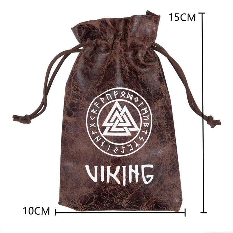 Viking Leather Jewelry Bag