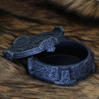 Vegvisir With Runes & Mjölnir Jewelry Box