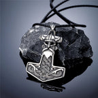 Viking Warrior With Thor's Hammer Necklace