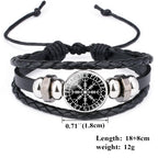 Vikings Braided Leather Bracelets