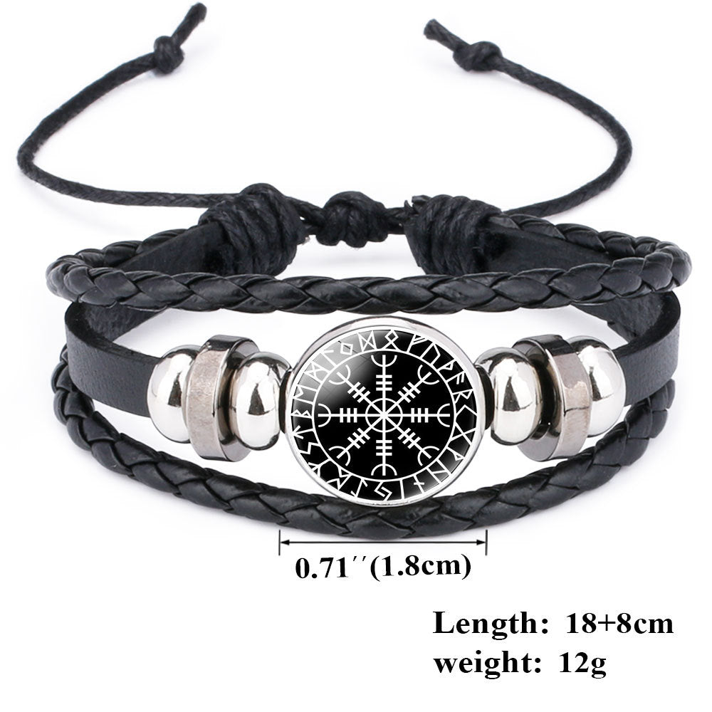 Vikings Braided Leather Bracelets