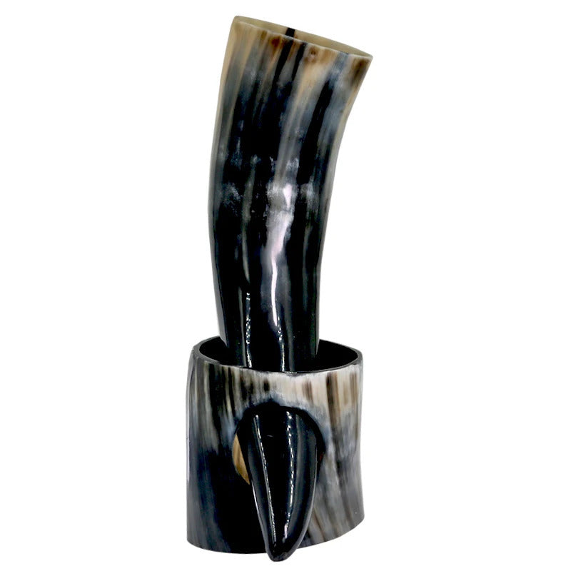 Viking Drinking Horn With Stand