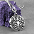 2 in 1 Helm of Awe Stainless Steel Viking Necklace