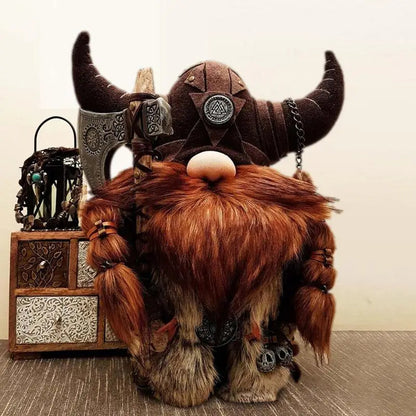 Viking Warrior Gnome Statue