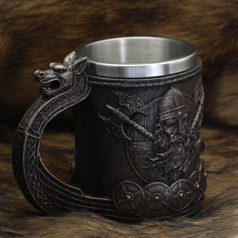 Viking Ship Tankard Beer Mug