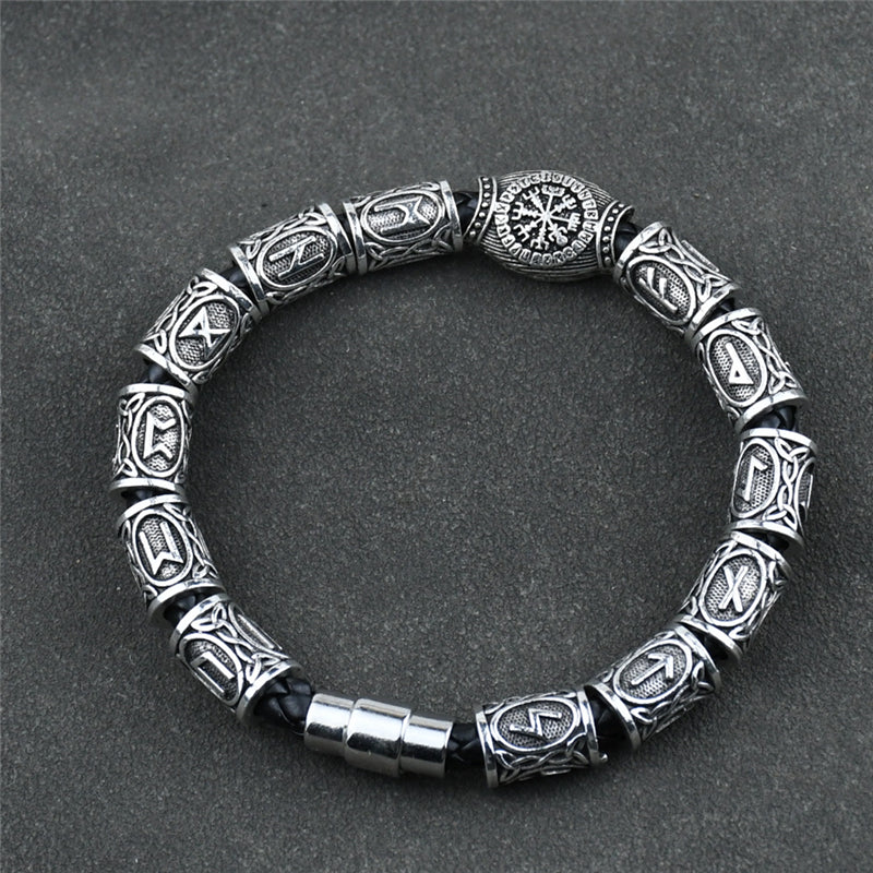Vikings Runes Beads Bracelet