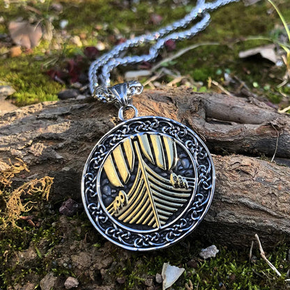 Viking Longship Necklace