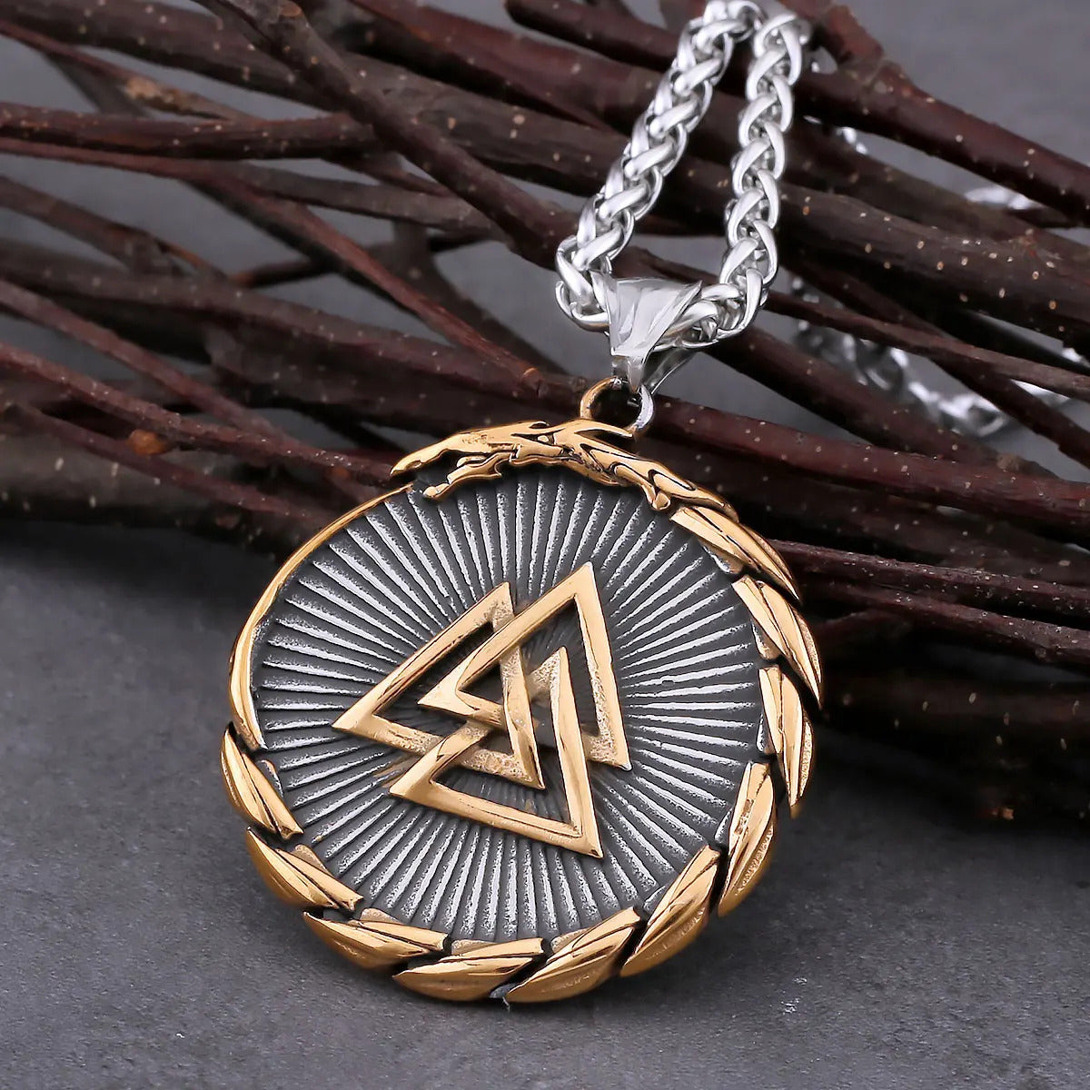 Ouroboros Necklace With Wooden Box