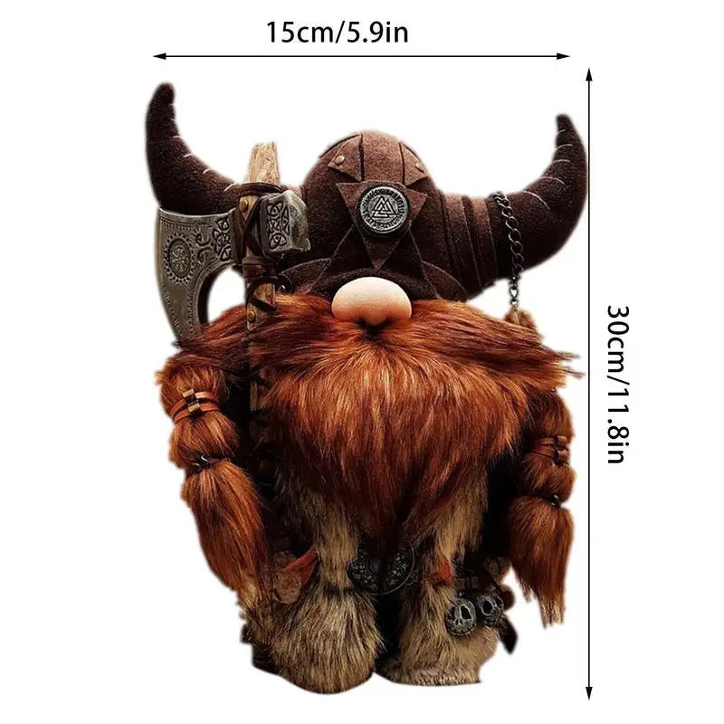 Viking Warrior Gnome Statue