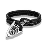 Odin With Vegvisir And Valknut Wristband