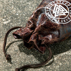 Viking Leather Jewelry Bag