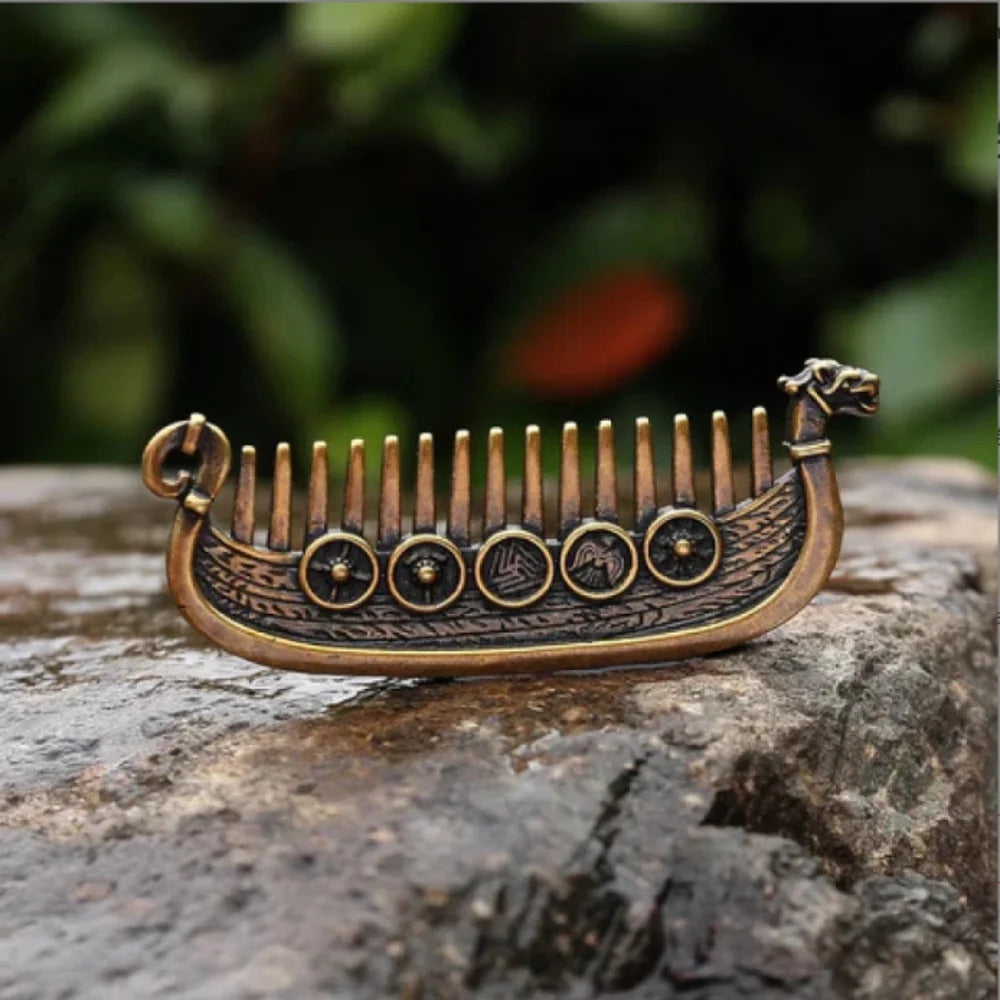 Viking Ship Beard Comb