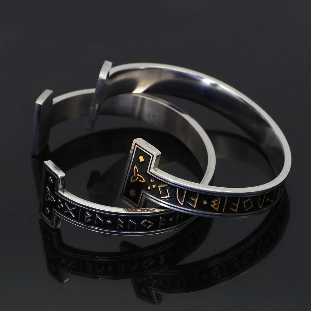 Vikings Runes Cuff Bangles