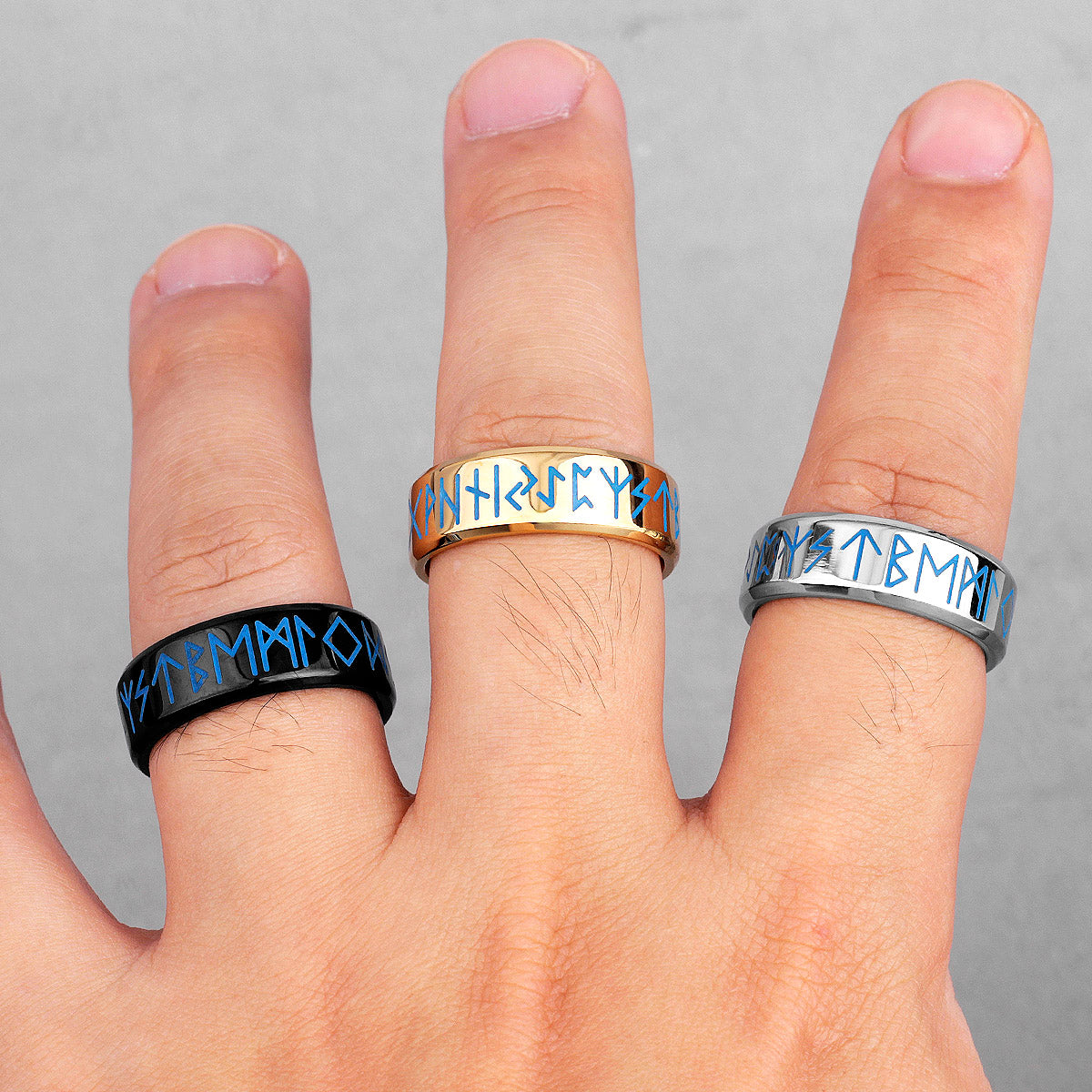 Viking Runes Luminous Rings