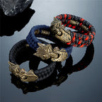 Handmade Wolf Head Bracelet