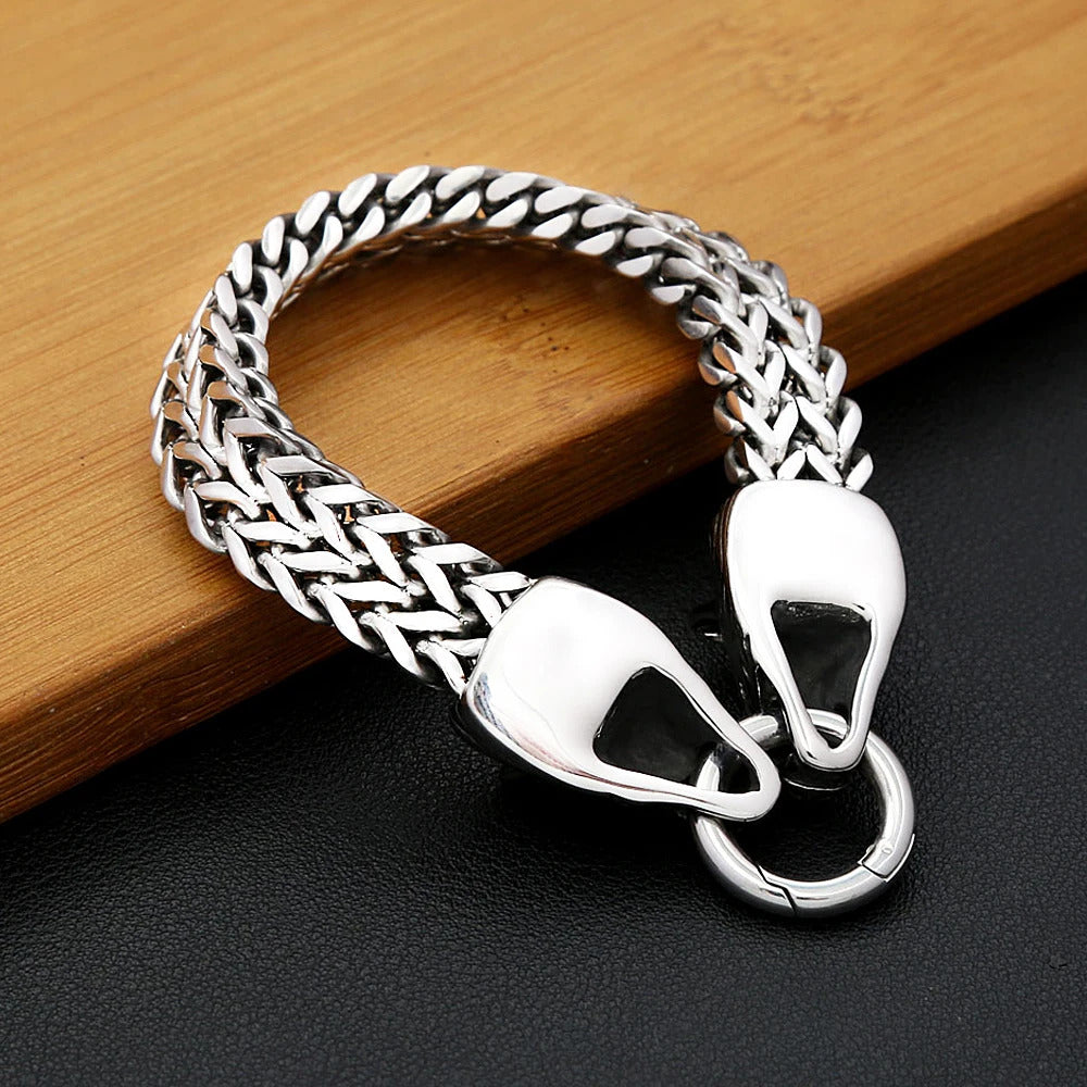Viking Wolf Head Bracelet