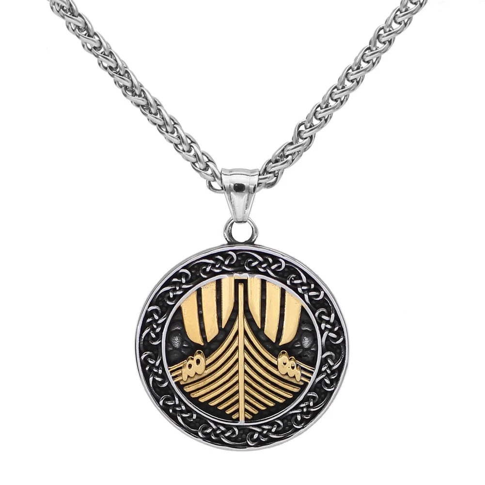 Viking Longship Necklace