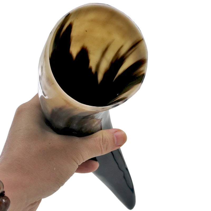 Viking Drinking Horn With Stand