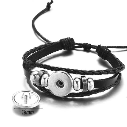 Vikings Braided Leather Bracelets