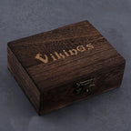 Valknut And Runes Bangle With Wooden Box