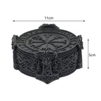 Vegvisir With Runes & Mjölnir Jewelry Box