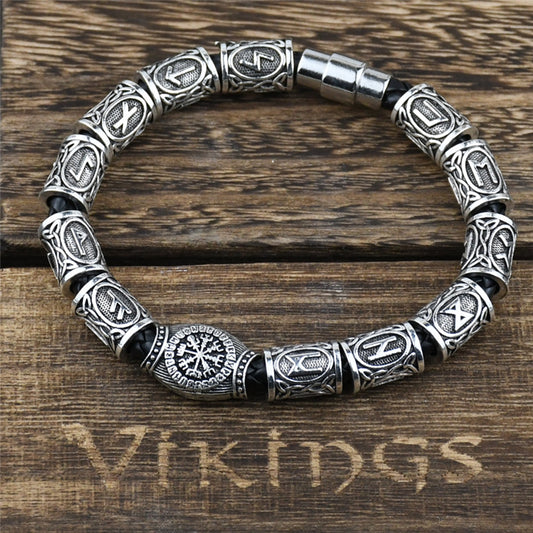 Vikings Runes Beads Bracelet