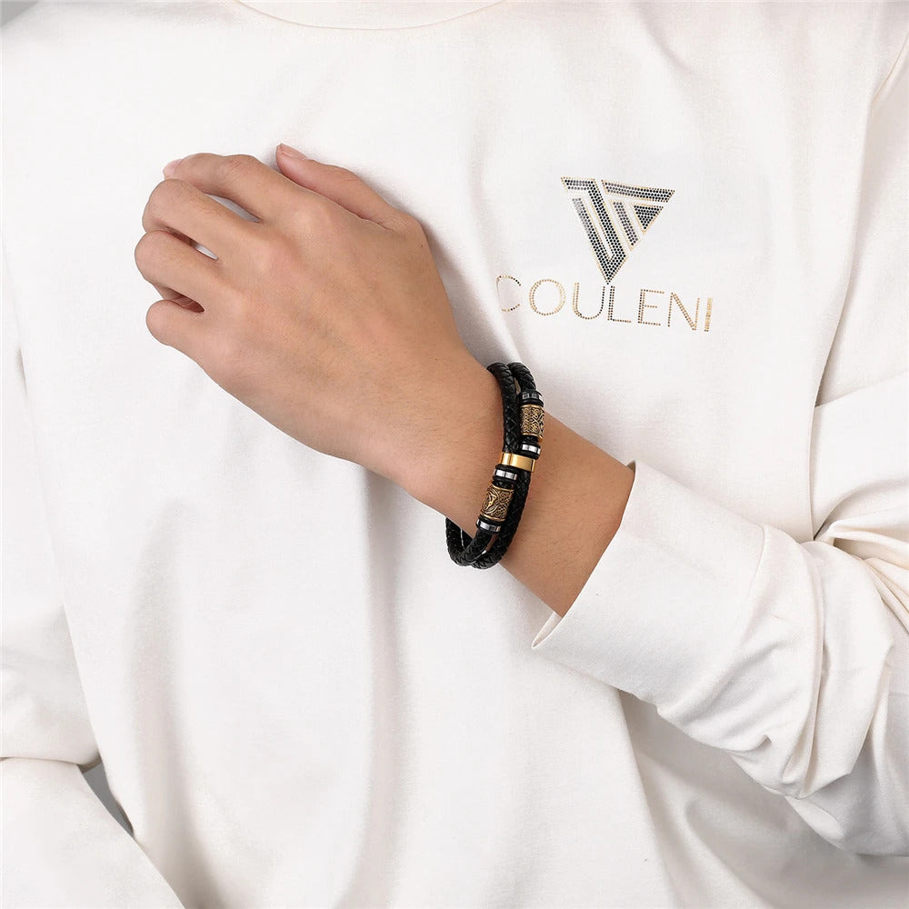 Vikings Leather Bracelet