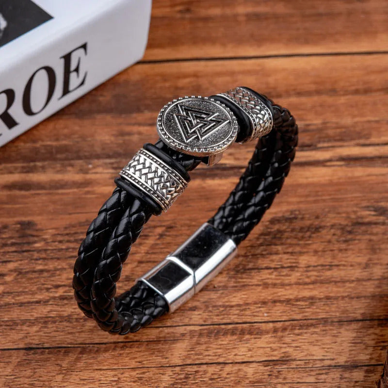 Vintage Viking Valknut Bracelet