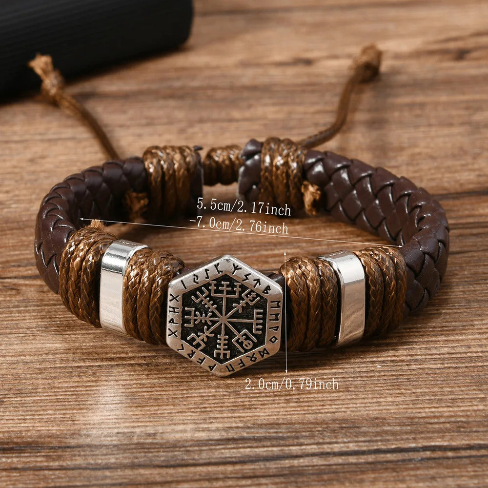 Vintage Vikings Vegvisir Bracelet