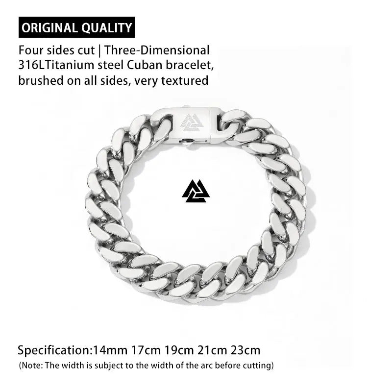 Viking Valknut Bracelet With Wooden Box