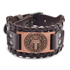 Handmade Viking Wolf Head Bracelet