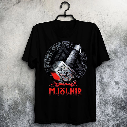 Mjölnir With Runes T-Shirt