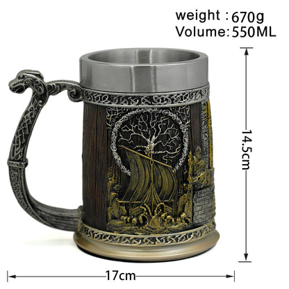 Viking Ship Valhalla Mug