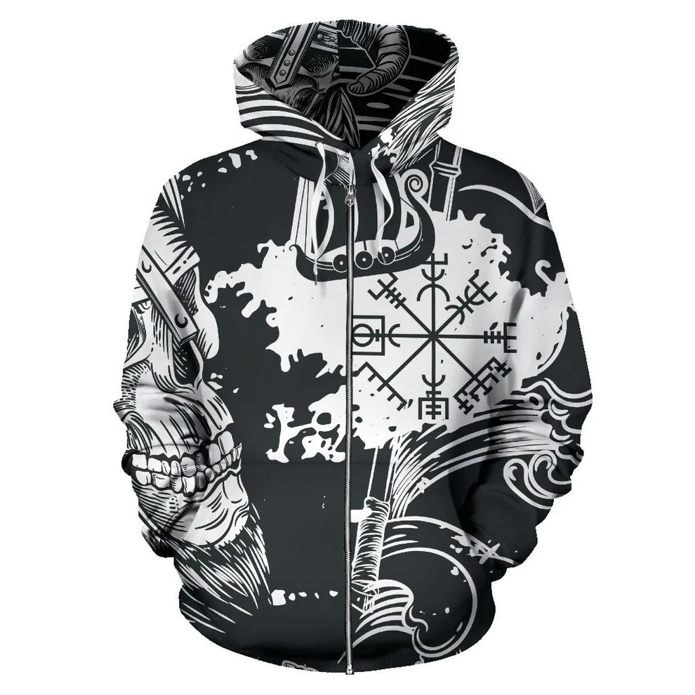 Nordic Life Viking Zip Up Hoodie