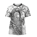 Viking Odin, Raven, and Wolf T-shirt