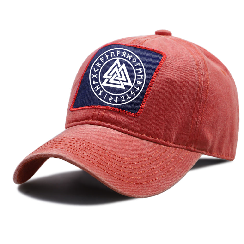 Valknut With Runes Cap