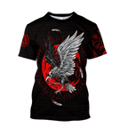 Viking Odin, Raven, and Wolf T-shirt