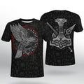Raven With Thor's Hammer T-Shirt