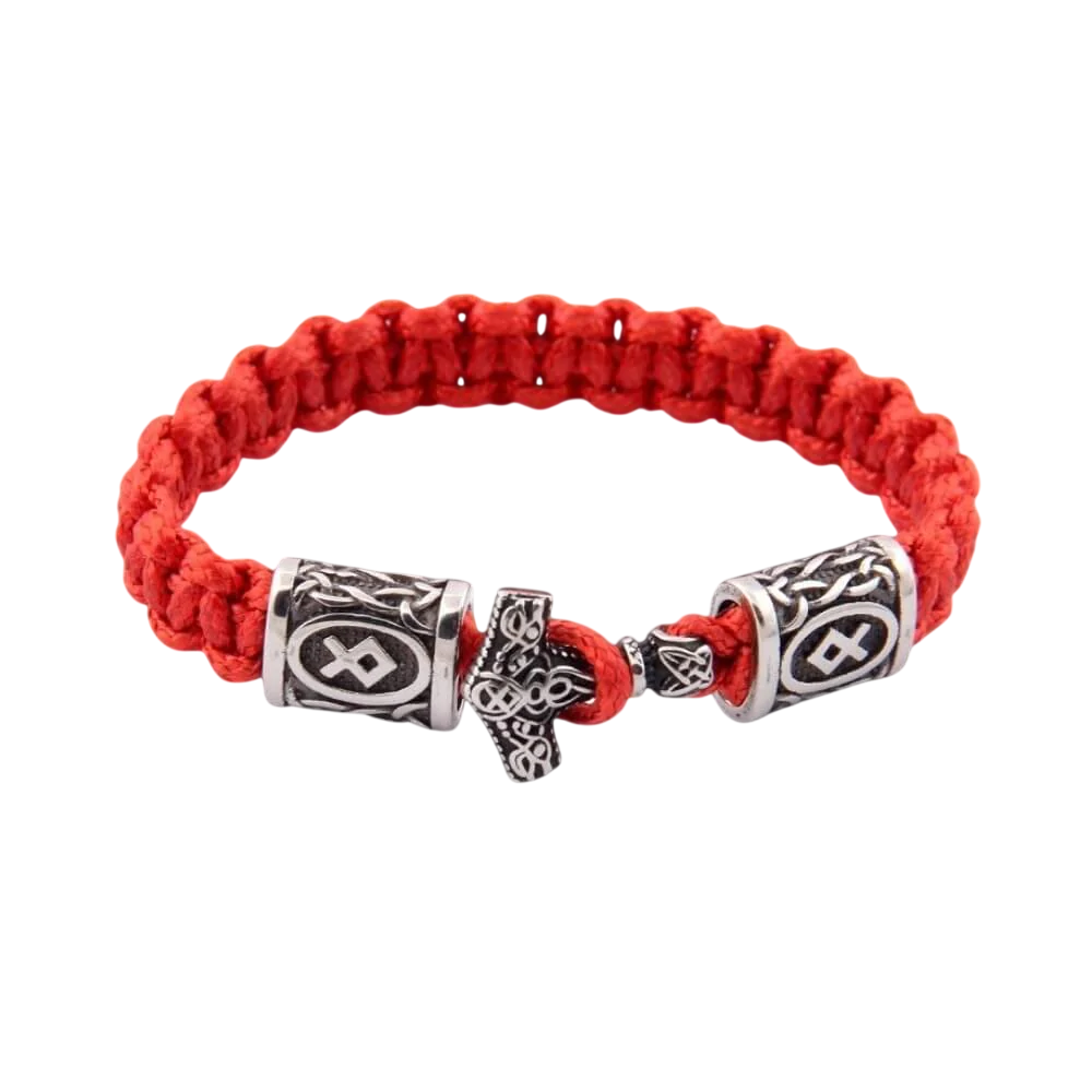 Mjölnir and Rune Paracord Bracelet