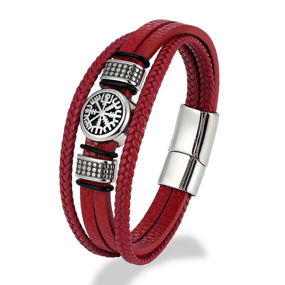 Vegvisir Leather Bracelet