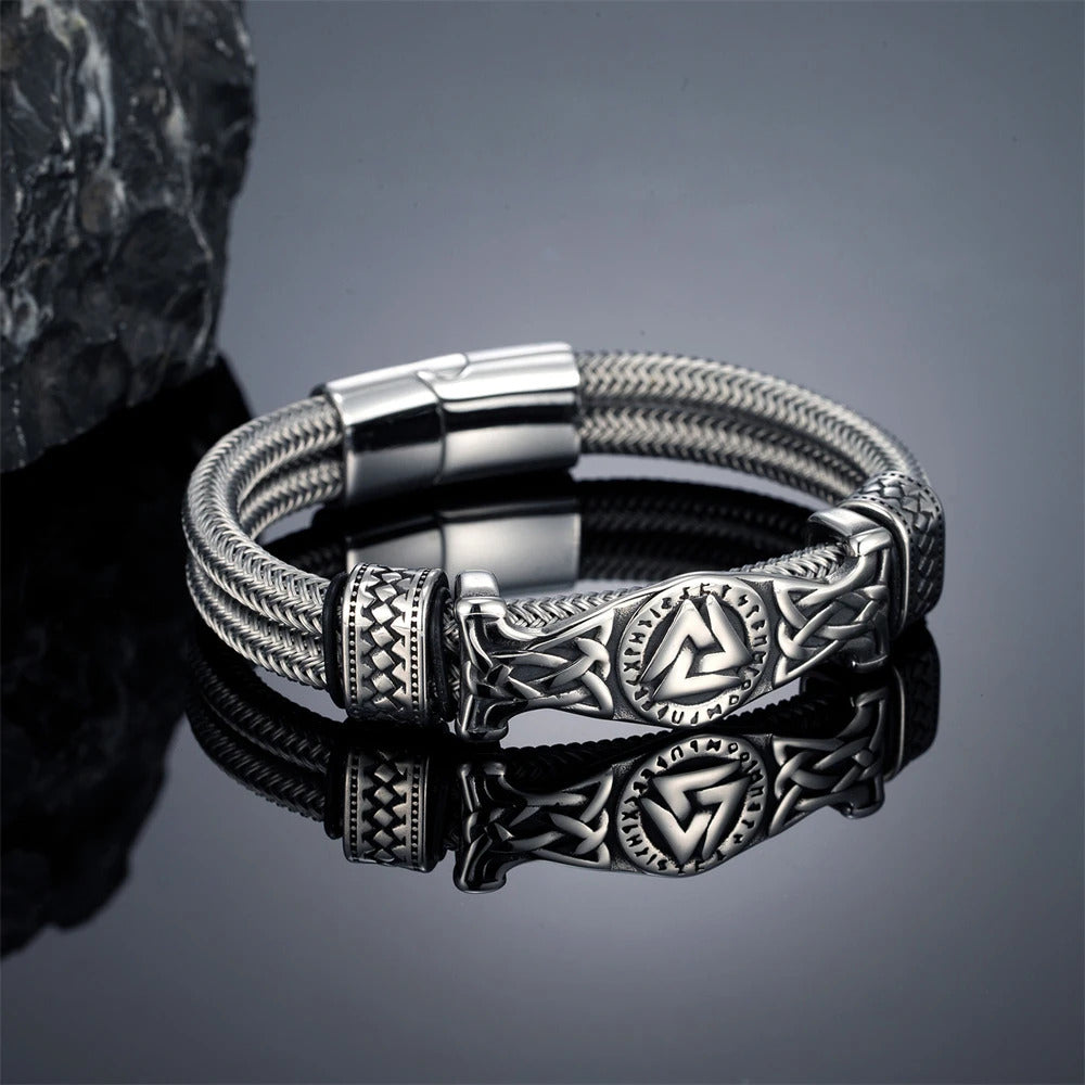 Vintage Viking Wire Rope Bracelet