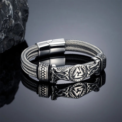 Vintage Viking Wire Rope Bracelet