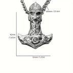 Viking Warrior Thor's Hammer Necklace
